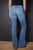Kimes Ranch Womens Lola Soho Fade Jeans Blue Cotton Blend Flare Leg 6x34