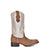 Corral Youth Girls J7128 White/Brown Leather Embroidered Western Cowboy Boots