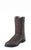 Justin Mens Brown Cow Leather Western Boots Farm n Ranch Roper 9.5EE