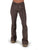 Cowgirl Tuff Womens Natural Waist Chocolate Cotton Blend Jeans