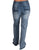 Cowgirl Tuff Womens Conductor Navy Cotton Blend Jeans
