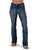 Cowgirl Tuff Womens Earth Shattered Medium Wash Cotton Blend Jeans