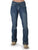 Cowgirl Tuff Womens Edgy Flannel Medium Wash Cotton Blend Jeans