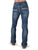 Cowgirl Tuff Womens Edgy Flannel Medium Wash Cotton Blend Jeans