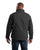Berne Mens Black 100% Cotton Flagstone Flannel-Lined Duck Jacket