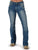 Cowgirl Tuff Womens Lisa's Legacy Classic Medium Wash Cotton Blend Jeans