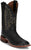 Justin Mens Poston 11in Western Jet Black Leather Bent Rail Cowboy Boots