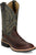 Justin Mens Trainor 11in Western Cognac Leather Bent Rail Cowboy Boots