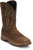 Justin Mens Nitread 11in WP Taupe Leather Work Boots