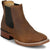 Justin Mens Crazy Buck 6in Brown Leather Frontier Chelsea Boots