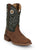 Justin Mens Big News 11in Western Pecan Leather Frontier Cowboy Boots