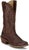 Justin Mens Cowboy Town 13in Western Bay Brown Leather Frontier Cowboy Boots