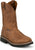Justin Mens Ames 11in Steel Toe Walnut Cowhide Work Boots