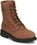Justin Mens Livestock Aged Brown Leather Work Boots