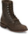 Justin Mens McKean 7in Lace-Up Roper Brown Leather Work Boots