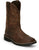 Justin 11in Steel Toe Mens Dark Brown Driller Leather Work Boots 10D