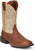 Justin Mens Canter 11in Western Whiskey Water Buffalo Cowboy Boots