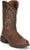 Justin Mens Rendon 11in Western Pecan Cowhide Cowboy Boots