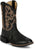 Justin Mens Jasper 11in Western Black Goat Leather Cowboy Boots