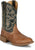 Justin Mens Jasper 11in Western Chestnut Goat Leather Cowboy Boots