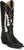 Justin Womens Faye 15in Western Black Leather Cowboy Boots