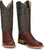 Justin Mens Doc Bar AQHA Brandy Full Quill Ostrich Cowboy Boots