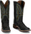 Justin Womens Shay 11in Western Black Leather Bent Rail Cowboy Boots