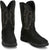 Justin Mens Nitread 11in WP CT Black Leather Work Boots