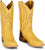 Justin Mens Boston 13in Whitetail Deer Yellow Leather CPX Cowboy Boots