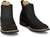 Justin Mens Crazy Buck 6in Black Leather Frontier Chelsea Boots