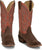 Justin Mens Jimmy 13in Western Russett/Red Leather Frontier Cowboy Boots