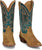 Justin Mens Jimmy 13in Western Wheat Suede Frontier Cowboy Boots