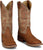 Justin Mens May Day Brown Cowhide Frontier Cowboy Boots