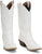 Justin Womens Renie 12in Western Bright White Leather Cowboy Boots