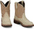 Justin Womens Kay Taupe Leather Cowboy Boots