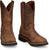 Justin Mens Ames 11in Walnut Leather Work Boots