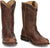 Justin Womens Holland Brown Leather Cowboy Boots