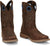 Justin Mens All Around 11in Waterproof Walnut Leather Work Boots