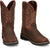 Justin Mens Driller Pecan Brown Water Buffalo Work Boots