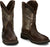Justin 11in Camo CT Mens Chocolate Brown Trekker Leather Work Boots 8EE