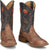 Justin Mens Pickett 11in Western Peanut Leather Cowboy Boots