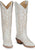Justin Womens Evelyn Vintage Ivory Leather Cowboy Boots