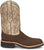 Justin Mens Peppy San Badger AQHA Kango Tobac Smooth Ostrich Cowboy Boots