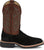 Justin Mens Alamo 11in Roughout Black Leather Bent Rail Cowboy Boots