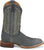 Justin Mens Rancho 11in Western Weathered Grey Leather Bent Rail Cowboy Boots