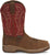 Justin Mens Nitread 11in WP CT Amber/Red Leather Work Boots
