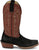 Justin Mens Cowboy Town 13in Western Onyx/Red Suede Frontier Cowboy Boots