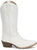 Justin Womens Renie 12in Western Bright White Leather Cowboy Boots