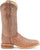Justin Mens Chisolm 13in Rum Brown FQ Ostrich Cowboy Boots