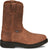 Justin Mens Round-Up Aged Bark Brown Leather Work Boots